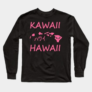 Kawaii Hawaii - Pink Long Sleeve T-Shirt